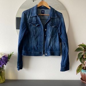 Gap Dark Wash Denim Jacket Size Large